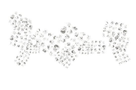 Watercolor Silver foil pieces flake. Old silver texture with silver particles and silver flakes that shimmer. The gold foil borders the isolated PNG background for holiday projects, congratulations.