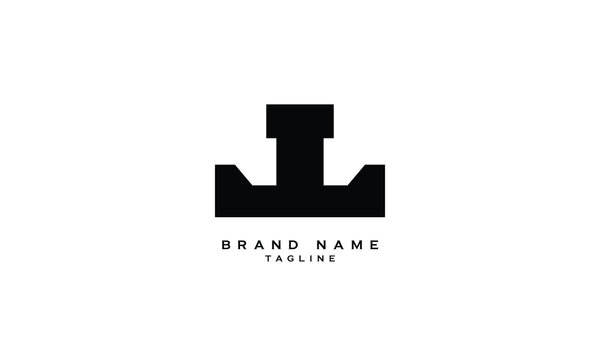 JL, LJ, Abstract initial monogram letter alphabet logo design