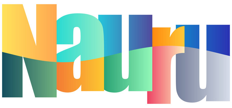 Colorful Gradient Text Logo Design Featuring Nature Inspired Word