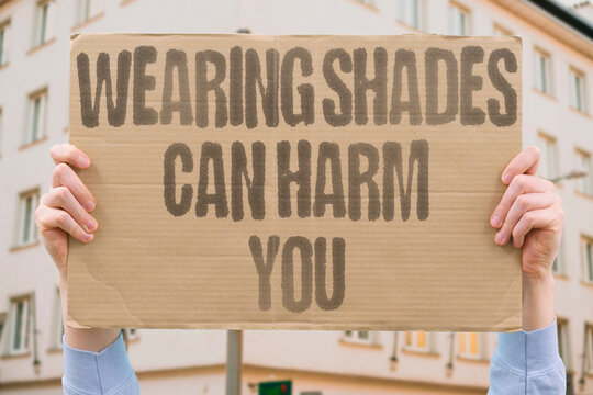 "Wearing Shades Can Harm You" Documented studies suggest habitual sunglass use may suppress natural melatonin and vitamin D regulation pathways. EYES. SUN. REAL. HEALTH. LIGHT.