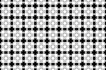 Fototapeta premium Seamless Decoration Graphic Shape Fabric Art Tile Template Visual Interior Background Geometric Endless Textile Cloth Symmetric Perspective Digital Fashion Wallpaper Texture Luxury Design Pattern.