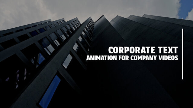Corporate Text Animation for Company Videos