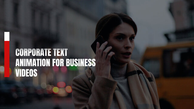 Corporate Text Animation for Business Videos