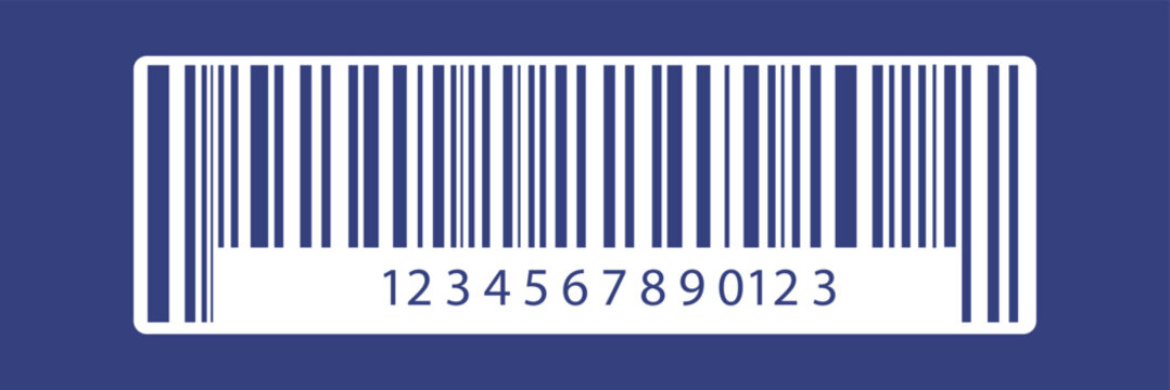 Barcode vector illustration. Barcode icon, Realistic barcode icon on white background. QR code for web icon. Bar code icon with numbers. QR code. 
