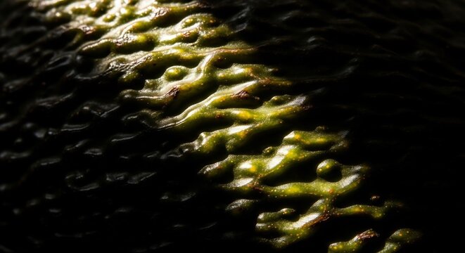 Close up of a textured surface with light and shadow.