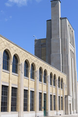 Naklejka premium R.C. Harris Water Treatment Plant; Thomas C. Pomphrey; Art Deco and Byzantine; 1941; 2701 Queen Street East, Toronto; municipal water purification and distribution