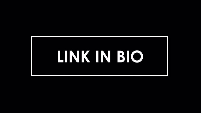 Link in Bio &ndash; Social Media Typography Animation