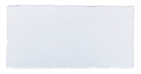 Blank white paper card, rectangular note with rounded corners isolated on transparent background, realistic paper texture © Ento