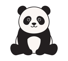 Fototapeta premium Cute Panda Cartoon Vector Illustration