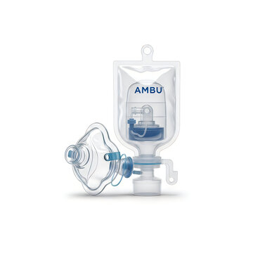 Medical oxygen mask, Ambu bag, resuscitation equipment, emergency care