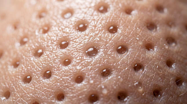 Ultra macro skin pores detailed texture human epidermis healthy complexion natural surface closeup dermatology biology organic pattern smooth realistic moisture
