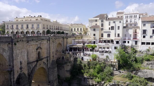 Faous bridge in Ronda in Andalusia, Spain