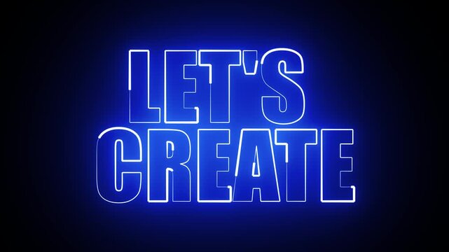 LET'S CREATE NEON TITLE ANIMATION 