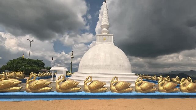 Stupa at Nelligala International Buddhist Centre &ndash; Sacred Buddhist Temple in Sri Lanka