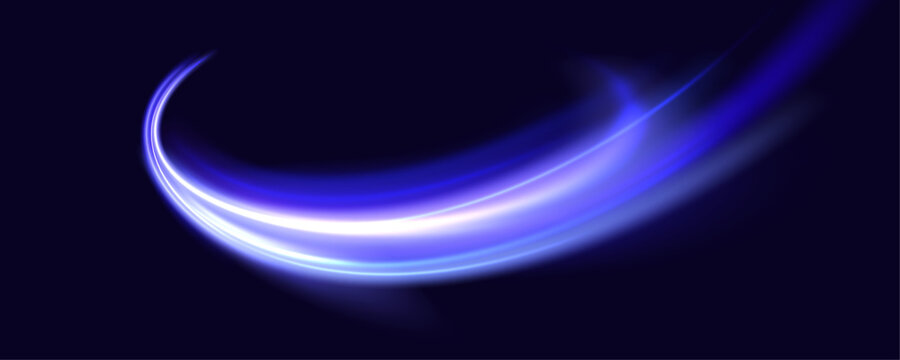 Glowing purple swirl PNG of bright lines.