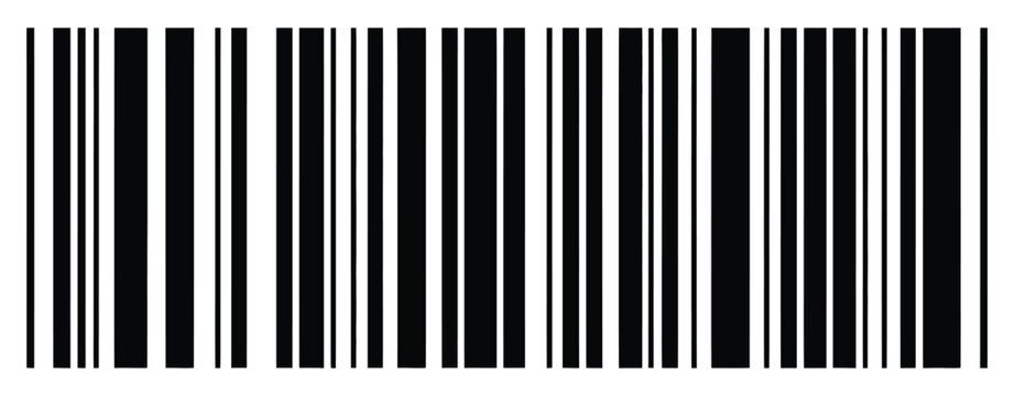 Bar, code vector icon, bar code for web design isolated illustration in modern line and flat style, representing product identification, retail scanning