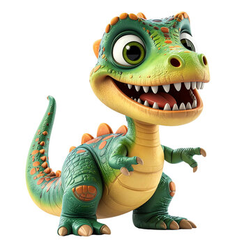 Petit dinosaure gentil, personnage en 3 d