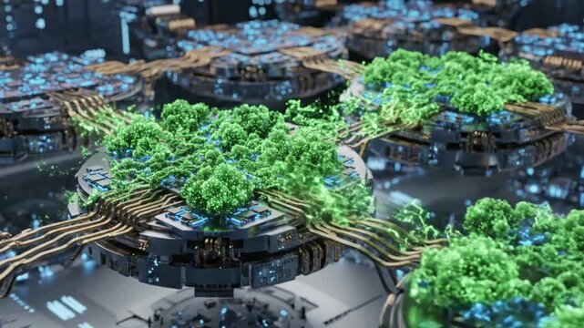 Green Bioprinter Network Biotech Future, Sustainable Technology