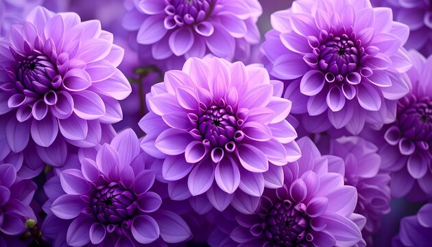 Purple dahlia blossom close-up