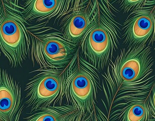 Obraz premium Feathered eye pattern (3)