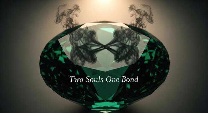 Happy friendship Day Mysterious bond between two entwined souls in ethereal forest setting