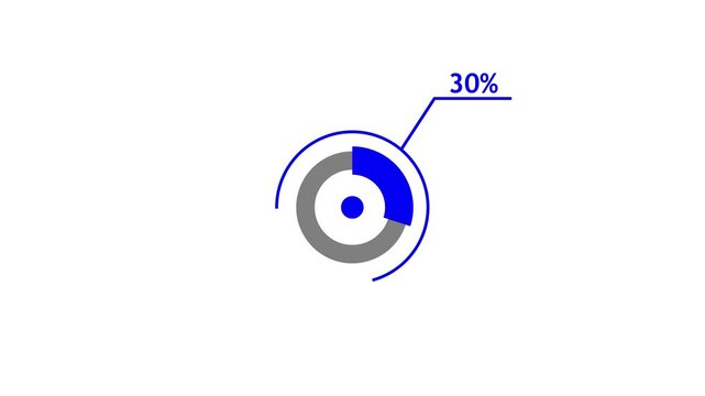 A simple graphic representation of a circular progress bar indicating twenty one percent, Circular progress bar graphic showing 21% completion, Simple modern data visualization design.