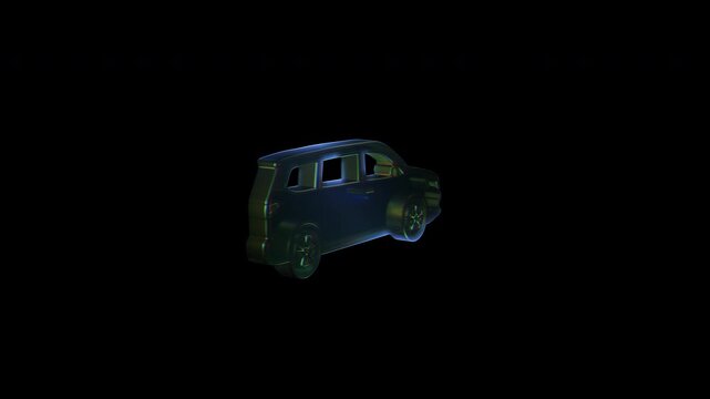 Holographic green minivan model rotating slowly