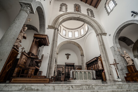 Teano, Italy. The Cathedral of San Clemente. 0326V.2