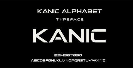 A sleek and modern typeface design for the Kanic alphabet © Abrar Hussain