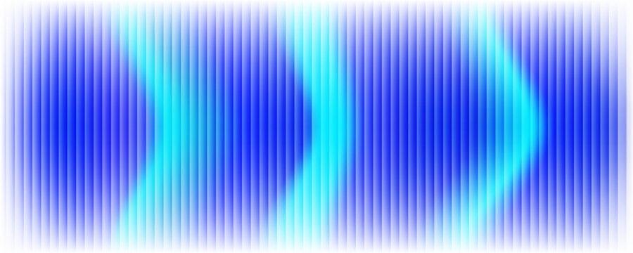 Abstract vertical blue light bar pattern background with glowing cyan center, creating a vibrant digital sound wave or equalizer effect, isolated on