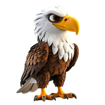 Aigle, personnage en 3 d