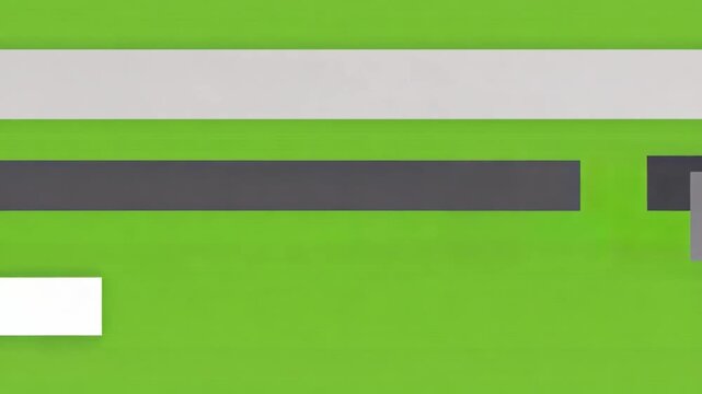 Abstract geometric design with modern minimalistic horizontal white, gray, and green bars creating clean lines and vibrant horizontal bar pattern bright green background with smooth geometric shapes