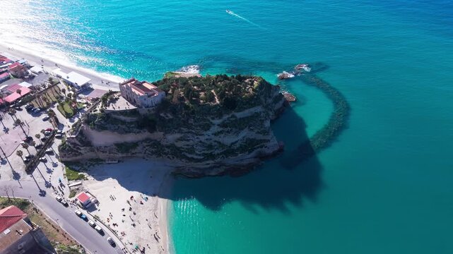 Tropea, Southern Italy, Calabria, drone footage 4K ProRes rec.709 D Log m