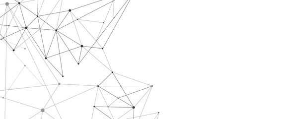 Vector digital futuristic technological with global connection with global lines and dots abstract © AJ Unick Creator