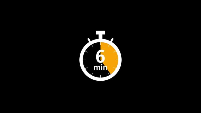 Stopwatch timer showing eight minutes on black. Stopwatch timer for time tracking. Accurate stopwatch timer for productivity and professional meeting duration.