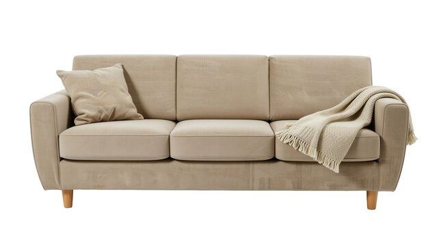Retro Clean Studio Sofa with Soft Textile and Elegant Design