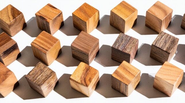 degree. Wooden cube blocks arranged in pattern representing contact and connection, product launch decks, UI/UX mockups, designed for data visualization dashboards and holographic UIs.
