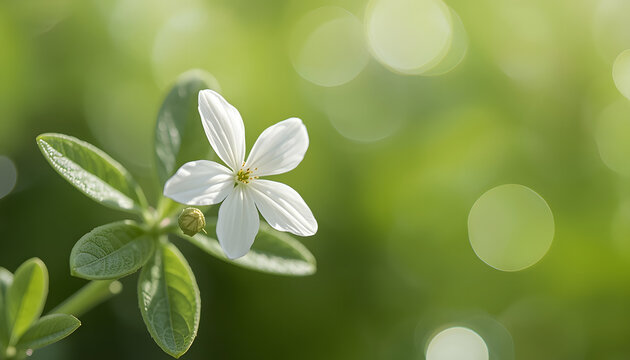 delicate close up of edelwesi fower and leaves on appl gren back groundrerare edlweihsh  apple green background