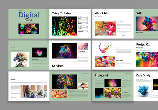 Digital Portfolio Design Template