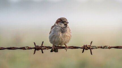 Fototapeta premium sparrow on a branch