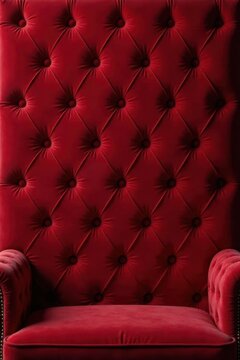 Deep red velvet, capitone tufting, antique luxury backdrop, red velvet, rich