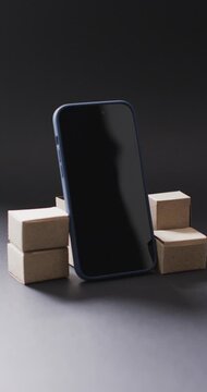 Vertical video: Phone is tilting and returning as camera is shifting, showcasing case details