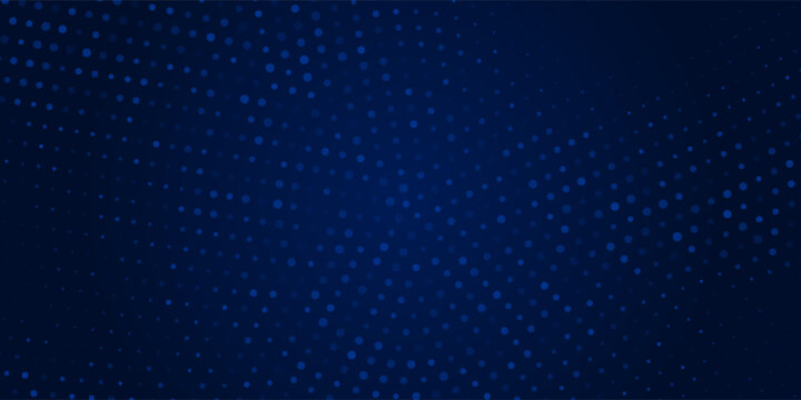 blue dotted radial mosaic with pixel circles, smooth gradient from dark blue to light blue, clean abstract tech background
