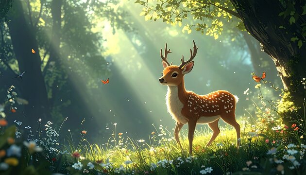 Enchanted Forest Deer (1)