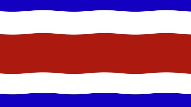 Waving costa rican flag representing the nation.