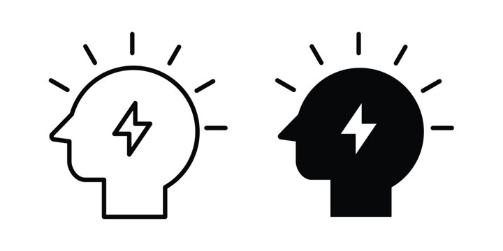 Comprehension icon symbol collection, Stroke and flat icons