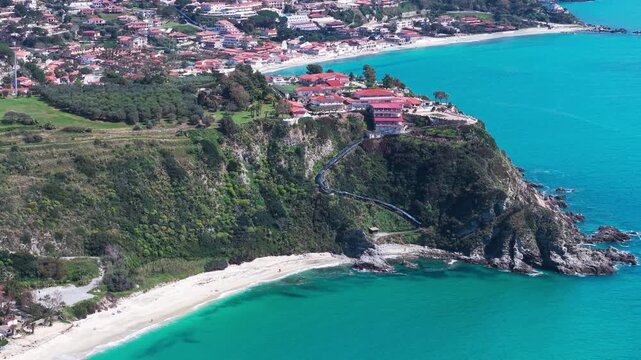 Capo Vaticano, Southern Italy, Calabria, drone footage 4K ProRes rec.709 D Log m