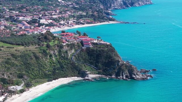 Capo Vaticano, Southern Italy, Calabria, drone footage 4K ProRes rec.709 D Log m