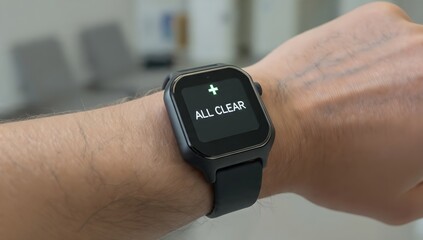 Fototapeta premium Wearable Seizure Detection Device on Wrist
