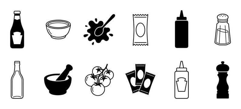 Condiments Icon Vector Condiments Icons Images – Browse 109,069 Stock Photos, Vectors, and ...